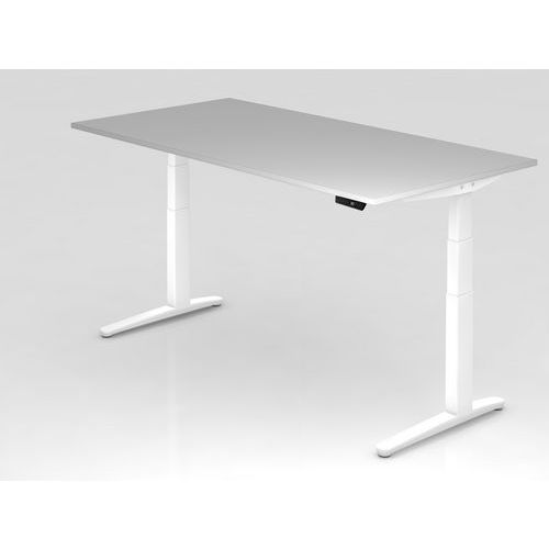 Hjh OFFICE PRO Xbhm 2E WW, Melamine-gecoate spaanplaat, Grijs