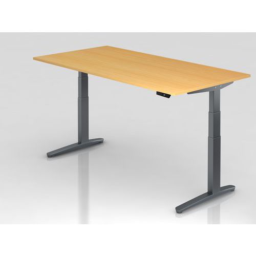 Hjh OFFICE PRO Xbhm 2E GG, Melamine-gecoate spaanplaat, Beuken