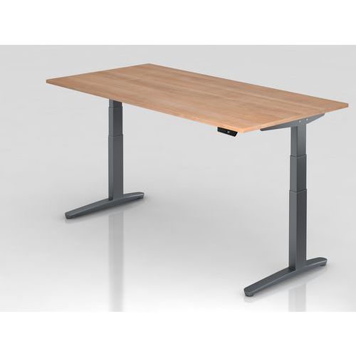 Hjh OFFICE PRO Xbhm 2E GG, Melamine-gecoate spaanplaat, Walnoot