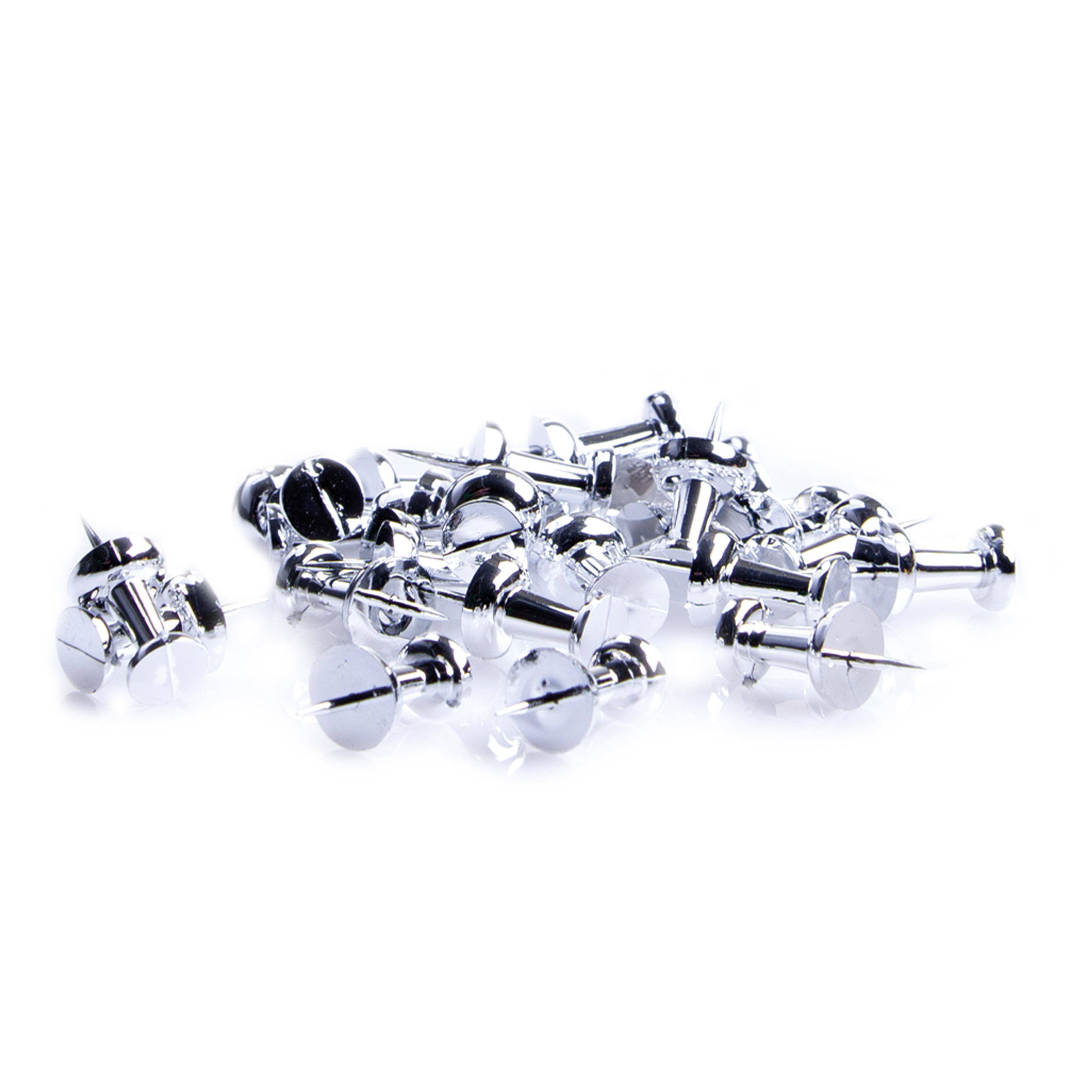 Zeller Punaises - set 100x - zilver - voor prikbord -