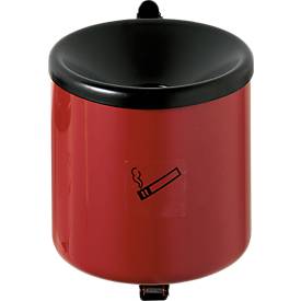 Veiligheidsasbak, H 145 x ø 150 mm, rood