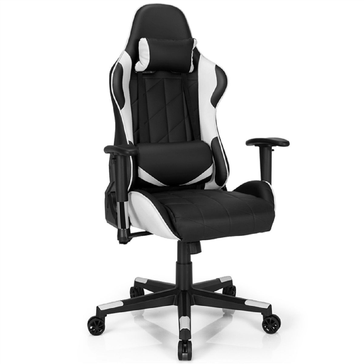 Costway TeamX Ergonomische Gamingstoel in Hoogte Verstelbare Racestoel