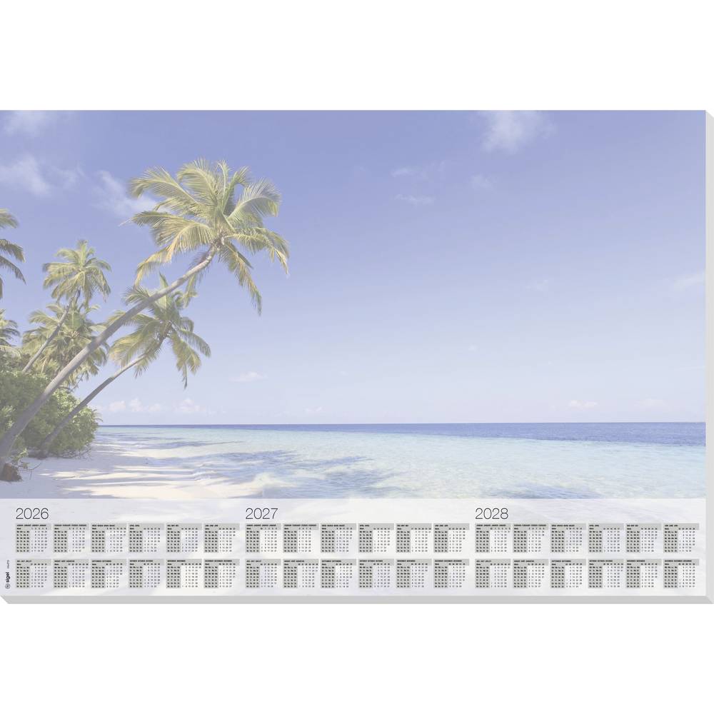 Sigel H6470 Bureau onderlegger Pastelblauw, Wit (b x h) 59.50 cm x 41 cm