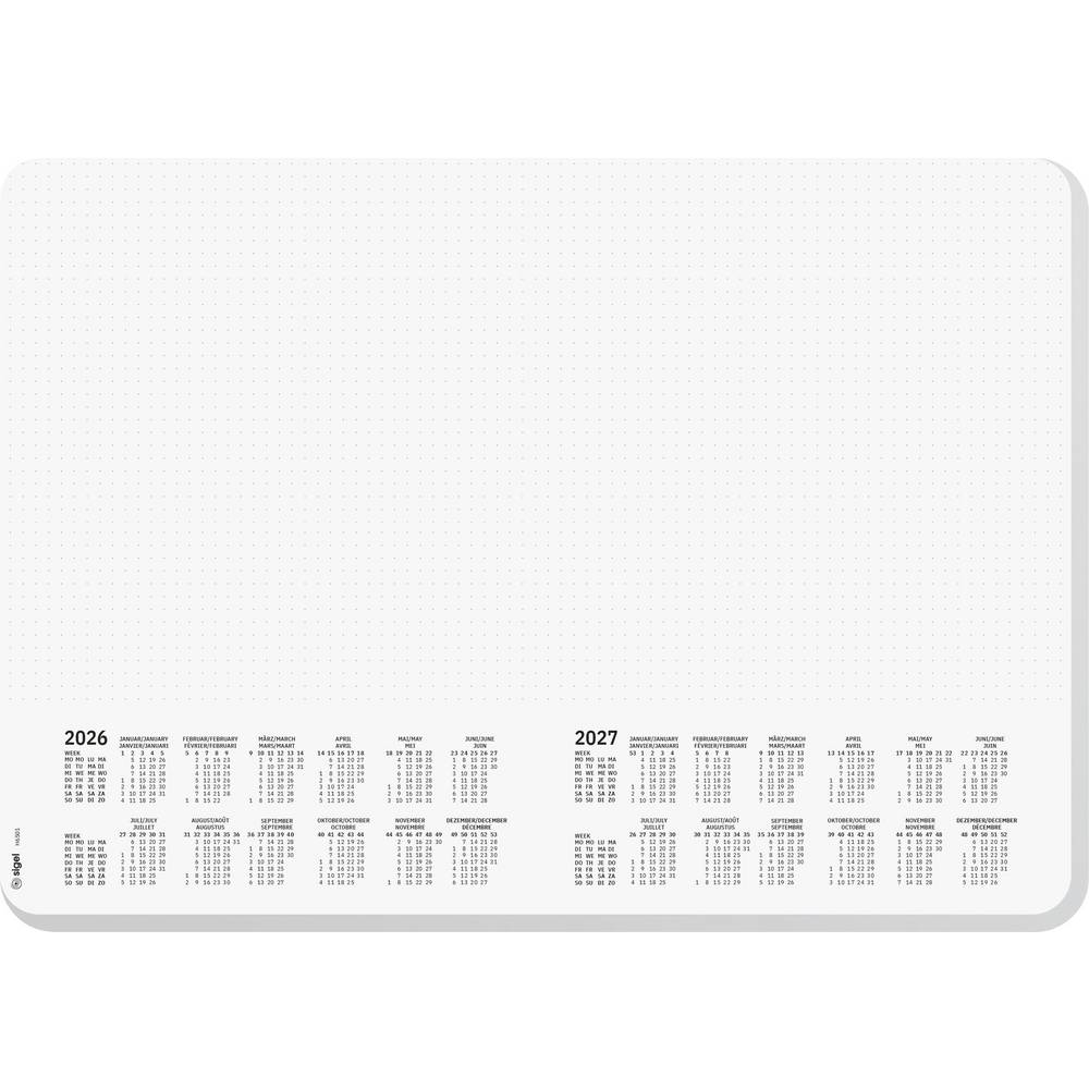 Sigel H6501 Bureau onderlegger Wit (b x h) 42 mm x 29.70 cm