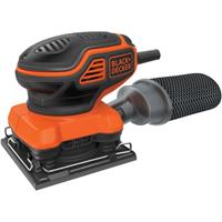 BLACK+DECKER 220W 1/4 vel schuurmachine met handpalmschakelaar KA450-QS vlakschuurmachine