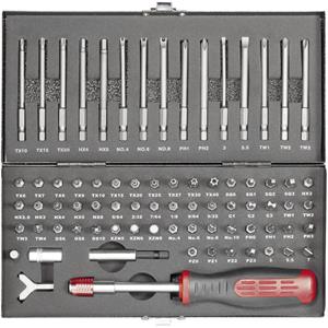 toolcraft 75-delige set veiligheids- en speciale bits