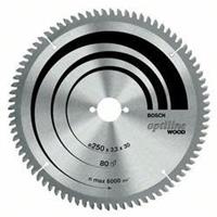 Cirkelzaagblad Optiline Wood, 216 x 30 x 2,0 mm, 24 Bosch 2608640431 Diameter:216 x 30 mm Dikte:2.0 mm