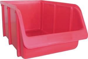 Alutec München Lagersichtbox maat 4 Rood (l x b x h) 335 x 205 x 155 mm