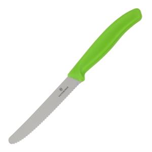 Victorinox Tomatenmes /Tafelmes gekarteld groen met 11cm lemmet