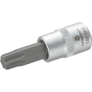 toolcraft T40 T-Profil Steckschlüssel-Bit-Einsatz T 40 1/4  (6.3 mm)