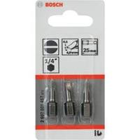 Schrauberbit Extra-Hart, S 0,5 x 4,0, 25 mm, 3er-Pack - BOSCH