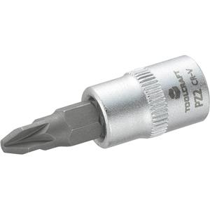 toolcraft Dop 6,3 mm (1/4 inch) met kruiskop-bitinzet PZ2 37 mm Kop (gereedschap) 6,3 mm (1/4 inch)