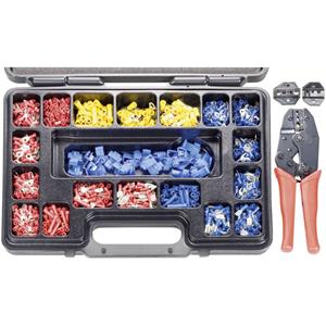 toolcraft PZ-504 820927 Crimpzangen-Set 1004teilig Koaxial-Steckverbinder, Unisolierte Quetschverbin C57054