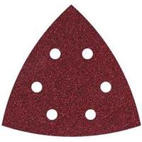 Delta schuurpapier met klittenband, geperforeerd Korrelgrootte 120 Hoekmaat 105 mm Wolfcraft 1783000 5 stuks