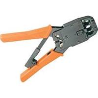 Goobay Professionele krimptang met ratelmechanisme voor RJ45, RJ12, RJ11 en RJ10 connectoren - metaal / rood/zwart