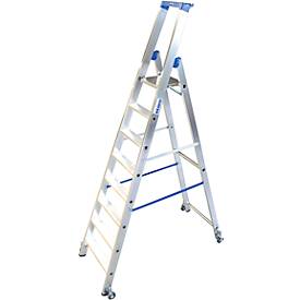 Krause 124654 Stabilo trapladder verrijdbaar Aluminium max. werkhoogte 3,90 m