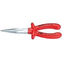 Knipex 26 17 200 Platte rondbektang met snijkant (ooievaarsbektang) Kaakvorm Plat-ronde, lange kaken, rechte kaken 200 mm