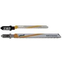 Wolfcraft 2383100 5 Decoupeerzaagbladen Hardhout, hout met spijkers, triplex, meubelplaat, kunststof spaanplaat, laminaat, parket