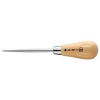 Wiha Priem met ronde punt, houten handgreep en slagplaat (32180) 6,0 mm x 100 mm
