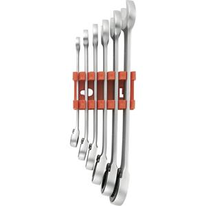 toolcraft 824124 6-delige set omschakelbare steek-/ratelsleutels