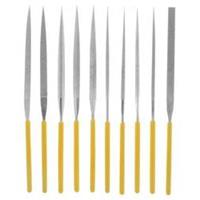 DONAU Diamant Nadelfeilen Set mit 10 Feilen, 14 cm lang incl. Handgriff