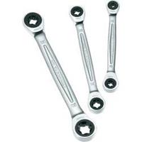 Ratchet ring steeksleutels, Torx, 3 stuks. Facom 464TX.J3PB Sleutelbreedte T 6 - T18