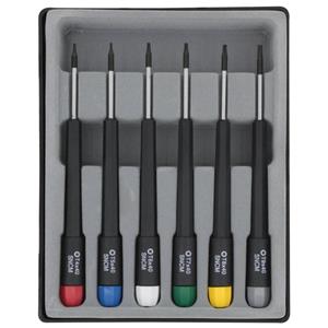 donauelektronik Donau Elektronik Schroevendraaierset Elektronica en fijnmechanica 6-delig Binnen-zesrond (TX)