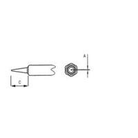 Weller NT 1 Lötspitze Rundform Spitzen-Größe 0.25mm Inhalt 1St.