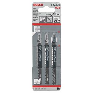 Bosch Decoupeerzaagblad hardhout T 144 D blister van 5 zaagjes