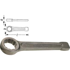 Hazet - Ring ploeteren spanner, Impact 642-55 Sleutelbreedte 55 mm Lengte 270 mm