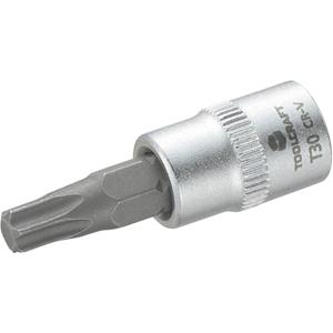 toolcraft T30 T-Profil Steckschlüssel-Bit-Einsatz T 30 1/4  (6.3 mm)