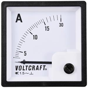 Voltcraft AM-72X72/15A Analoog inbouwmeetinstrument AM-72x72/15 A 15 A Weekijzer