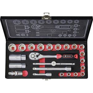 toolcraft Dopsleutelset 10 mm (3/8-inch) 23-delig 826373