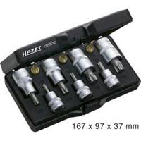 HAZET Steckschlüsselsatz 1557/10 Vierkant hohl 6,3mm (1/4") 10mm (3/8") 12,5mm (1/2") Innen TORX Profil Werkzeug-Satz