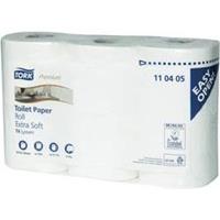 Tork Toilettenpapier, Standard-Haushaltsrolle Tissue, 4-lagig, superhochweiß, VE 42 Rollen à 153 Blatt ab 1 VE