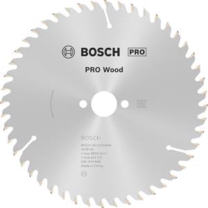 Cirkelzaagblad Optiline Wood Bosch 2608641172 Diameter:160 x 20/16 mm Aantal tanden (per inch):48 Dikte:1.8 mm