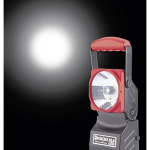 AccuLux AccuLux werk- en noodstroomschijnwerper SL6 LED Zwart, Rood 3 W Power-LED, pilootlamp 5 mm LED 5 h 456541