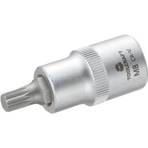 toolcraft Dop 12,5 mm (1/2 inch) met binnenveeltand-bitinzet 55 mm Kop (gereedschap) 12,5 mm (1/2 inch)