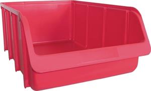 Alutec München Lagersichtbox maat 5 Rood (l x b x h) 495 x 315 x 185 mm