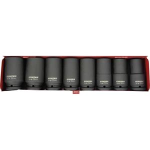 Kunzer 7SSE348 Kracht-dopleutelinzetset 3/4 (20 mm) 8-delig