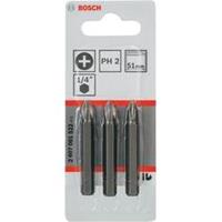 Schrauberbit Extra-Hart, PH 2, 51 mm, 3er-Pack - BOSCH