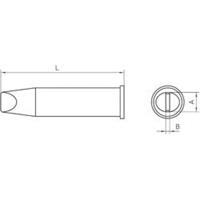 Weller XHT E Soldeerpunt Beitelvorm Grootte soldeerpunt 7.6 mm
