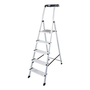 Krause 126528 Alu Secury Treden Huishoudladder max. werkhoogte 2,85 m