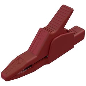 skshirschmann AK 2 B 2540 I Sicherheits-Abgreifklemme Steckanschluss 4mm CAT II 1000V Rot