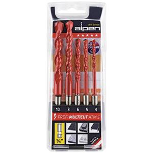 Alpen 100805100 Multifunctionele boor set 5-delig