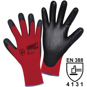 Handschuhe SKINNY rot / schwarz, VE 12 Paar Größe 9 (L)