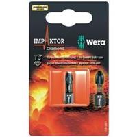 Wera 855/1 IMP DC PZ 3 x 25 mm SB Kruis-bit PZ 3 Gereedschapsstaal Diamant gecoat D 6.3 1 stuks