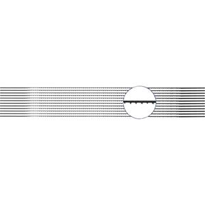 Laubsägeblatt für Metalle 12er-Pack Sägeblatt-Länge 130mm Sägeblatt