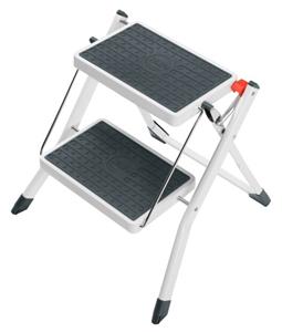 Hailo trapladder Mini, 2 treden, wit