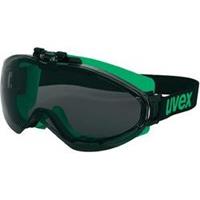 Uvex ultrasonic 9302043 Veiligheidsbril Incl. UV-bescherming Zwart, Groen DIN EN 166